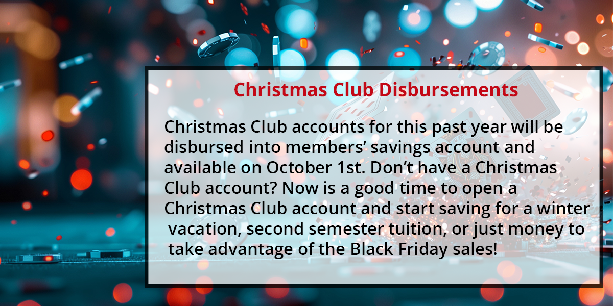 Christmas Club Disbursements
